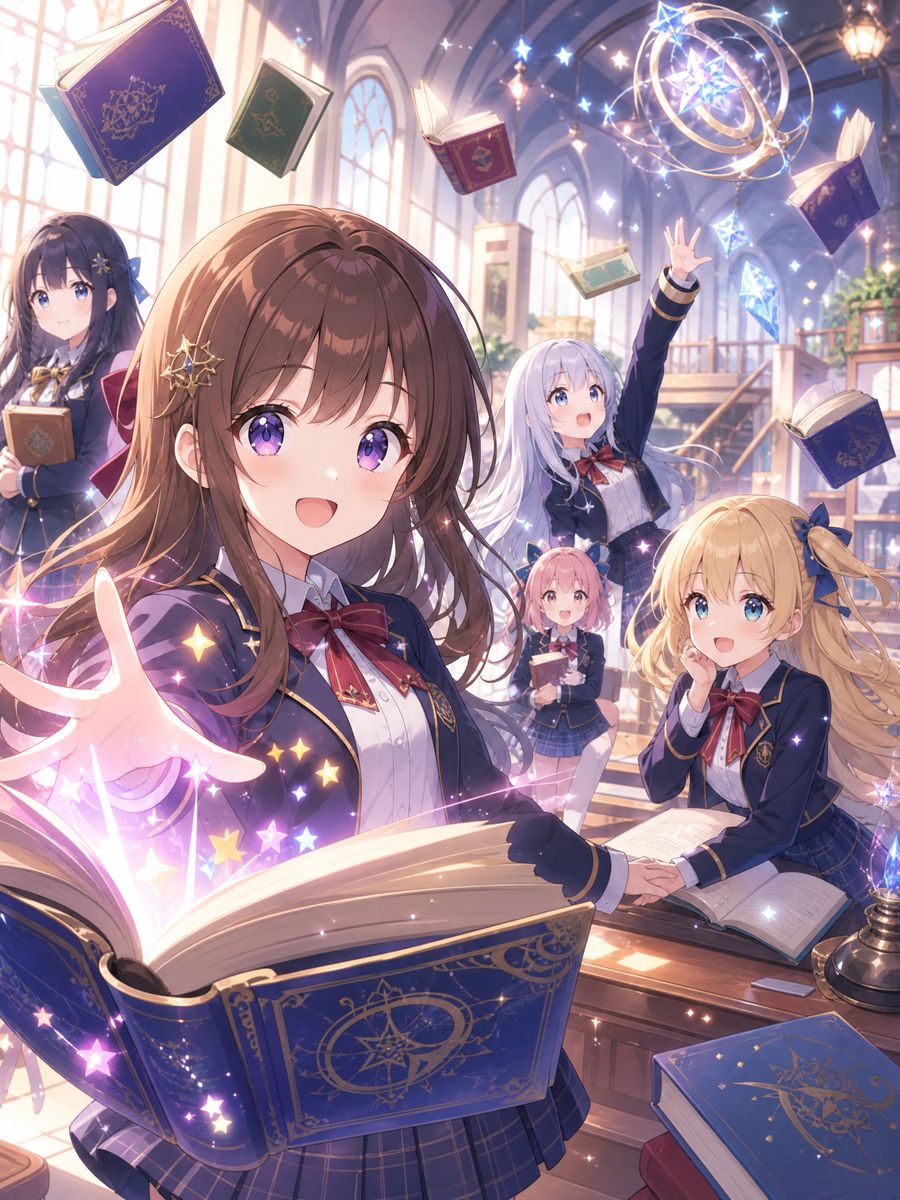 每日大赛动漫教程-魔法学院少女觉醒篇